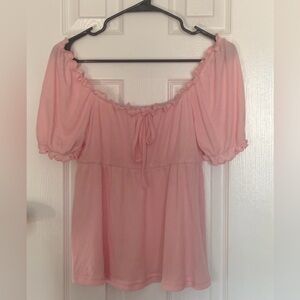 Pink babydoll top